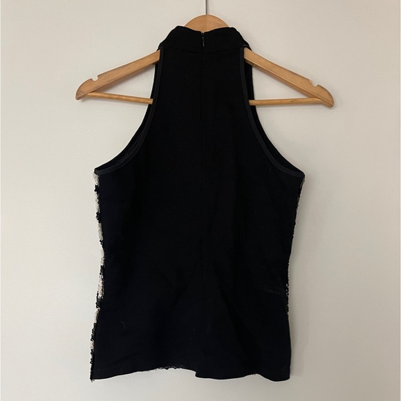 Sequin Black and White Pattern Top (NEW) - Picture 4 of 8